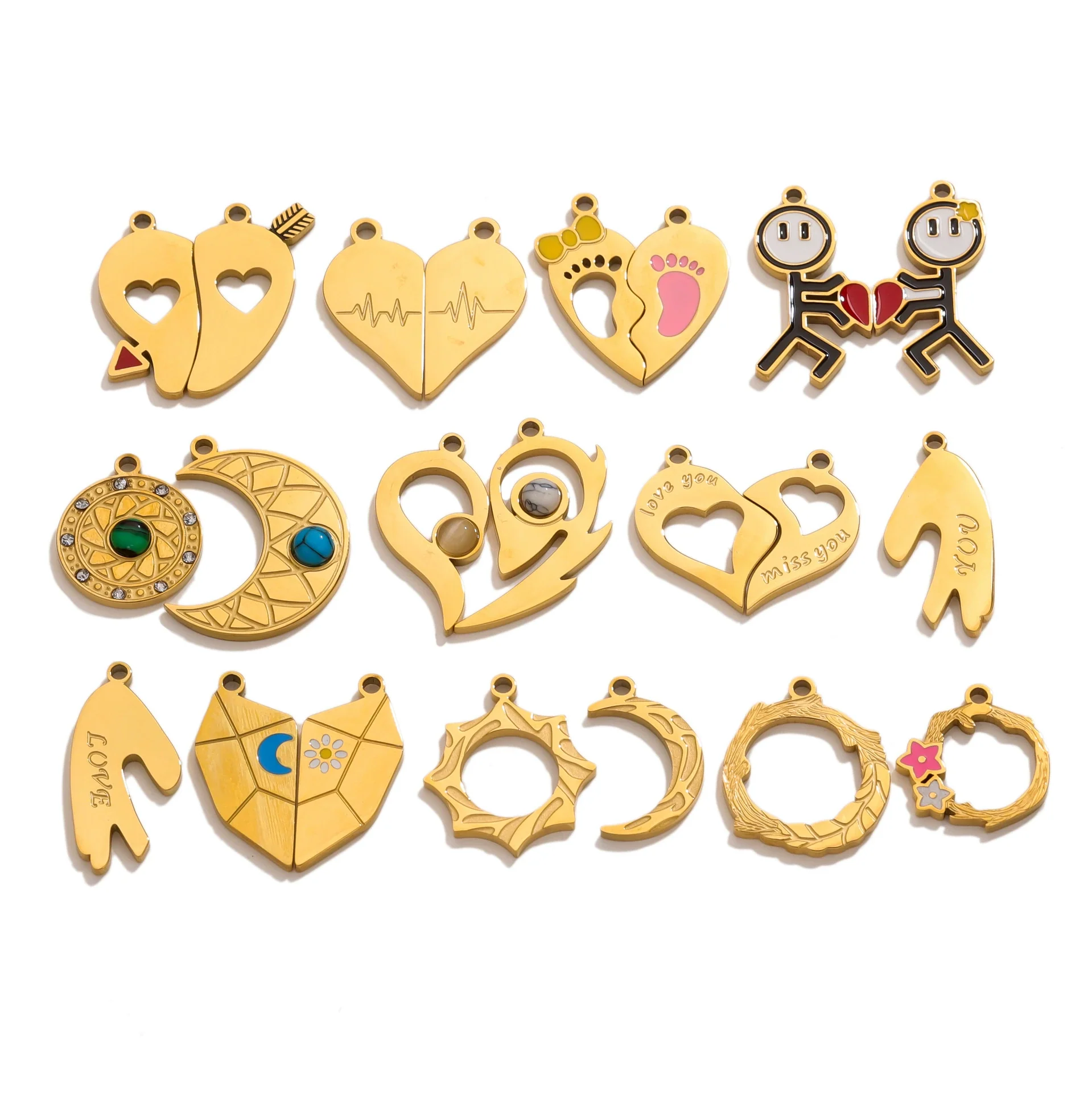 Fashion Cute Jewelry Accessories Stainless Steel Totem Pendant Electroplated - Image 5