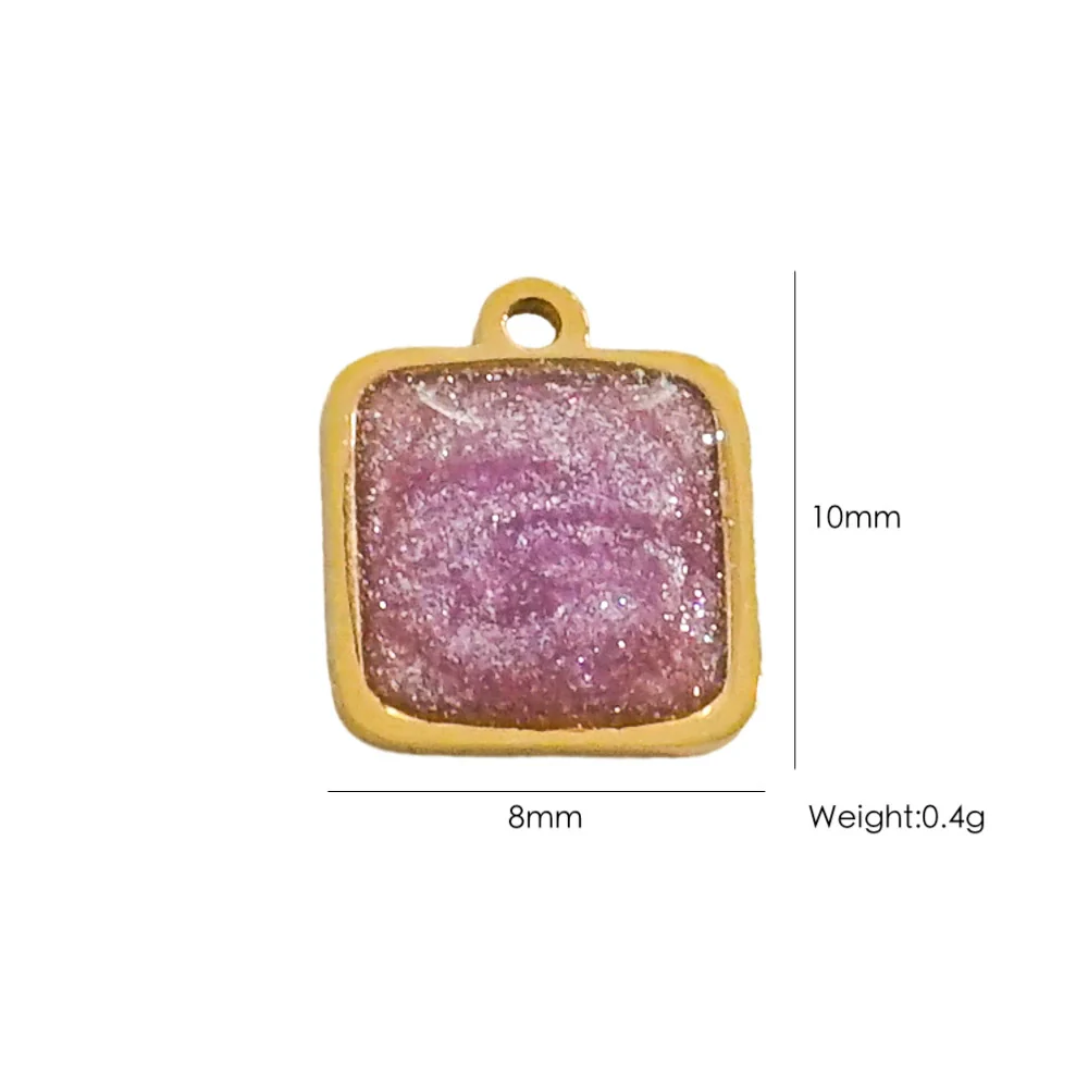 Fashion Cute Jewelry Pendant Stainless Steel Geometric Electroplated Hand Polished - Image 15