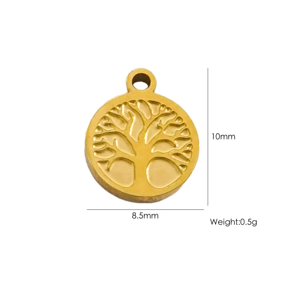 Fashion Cute Jewelry Pendant Stainless Steel Geometric Electroplated Hand Polished - Image 33