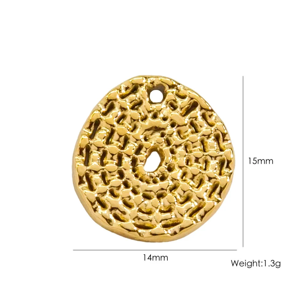 Fashion Cute Jewelry Pendant Stainless Steel Geometric Electroplated Hand Polished - Image 46