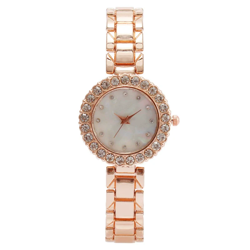 Fashion Diamond Ladies Metal Watch With Round Dial And Copper Clasp - Image 8