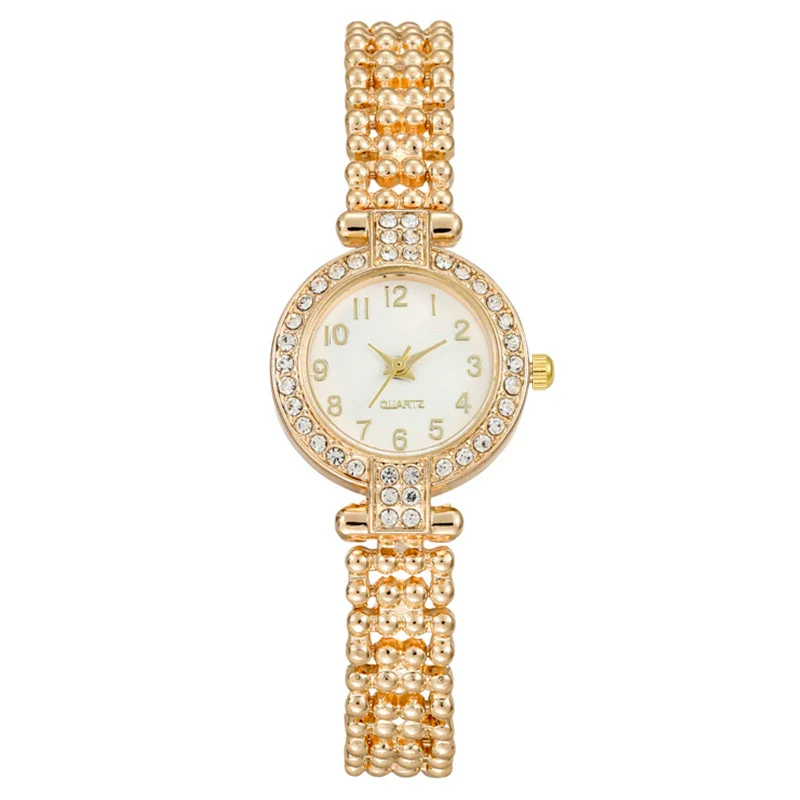 Fashion Diamondencrusted Women's Metal Watch With Round Dial - Image 4