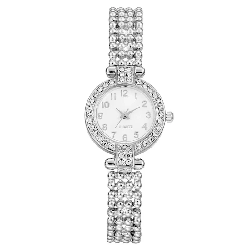 Fashion Diamondencrusted Women's Metal Watch With Round Dial - Image 5