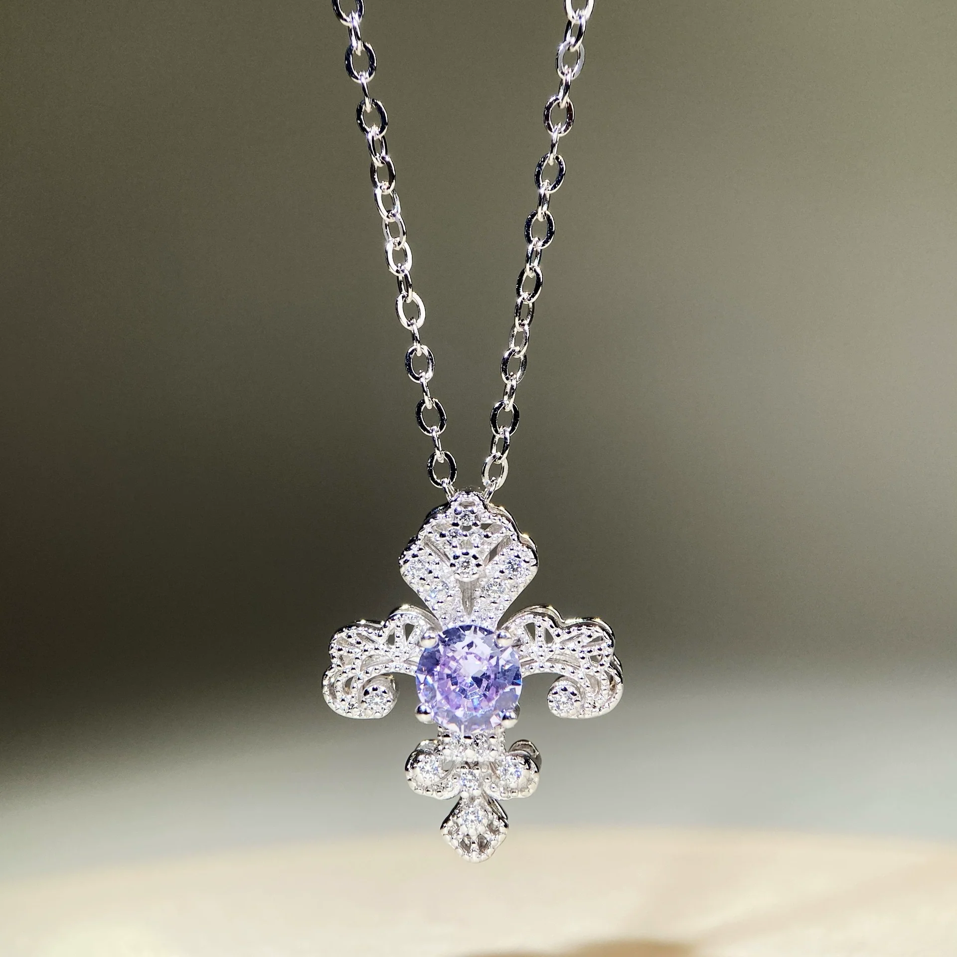 Fashion Elegant Luxury Jewelry Set S925 Silver Doublesided Iris Cut Out Electroplated For Women And Men - Image 7