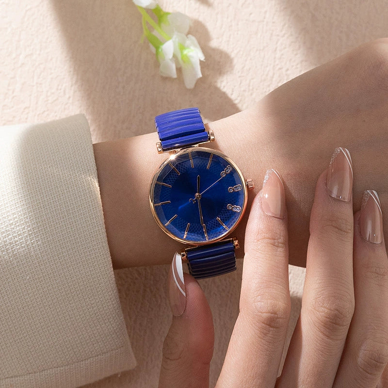 Fashion Ladies Watch Metal Elastic Band Alloy Case Quartz - Image 4
