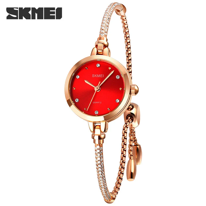 Fashion Light Luxury Women's Quartz Watch Stainless Steel Metal Round Dial - Image 7