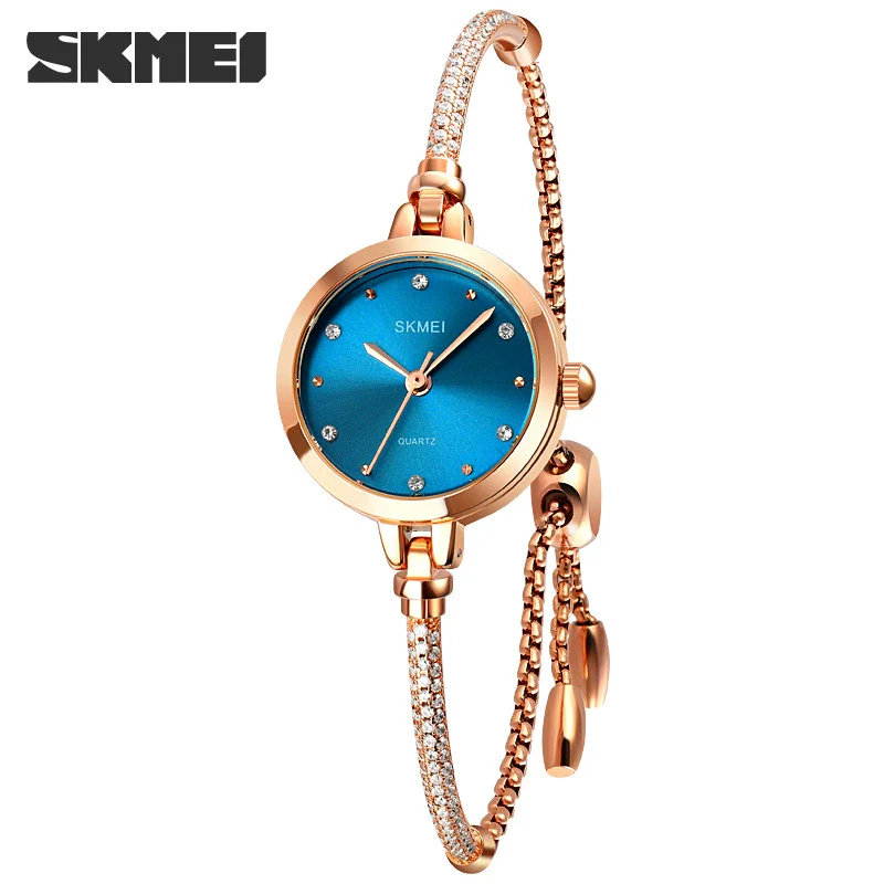 Fashion Light Luxury Women's Quartz Watch Stainless Steel Metal Round Dial - Image 9