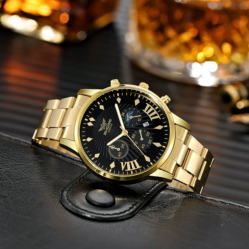 Fashion Men's Alloy Watch With Calendar And Round Dial - Image 11