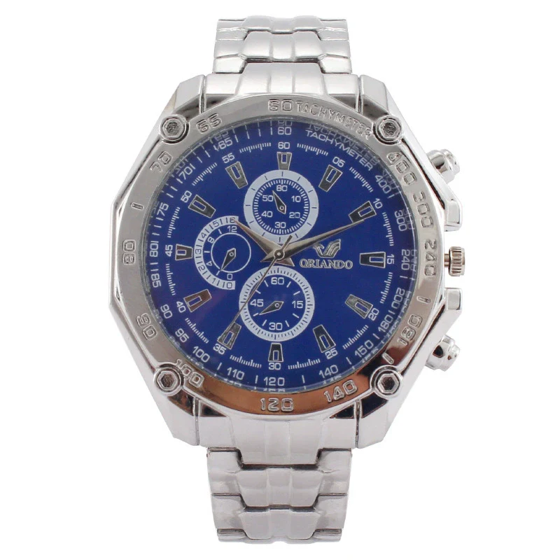 Fashion Men's Metal Watch With Mineral Strengthened Glass Mirror And Round Dial - Image 8