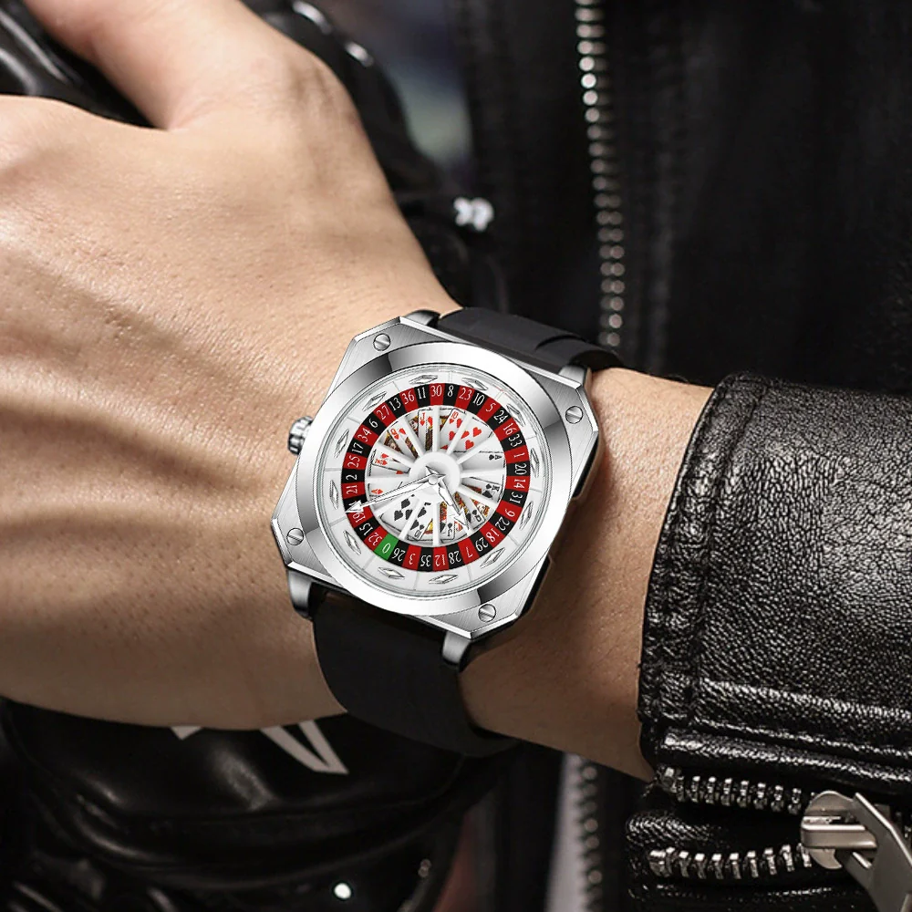 Fashion Men's Wristwatch Alloy Case Plastic Strap Square Dial Mineral Reinforced Glass Mirror Luminous Waterproof Quartz Watch - Image 3