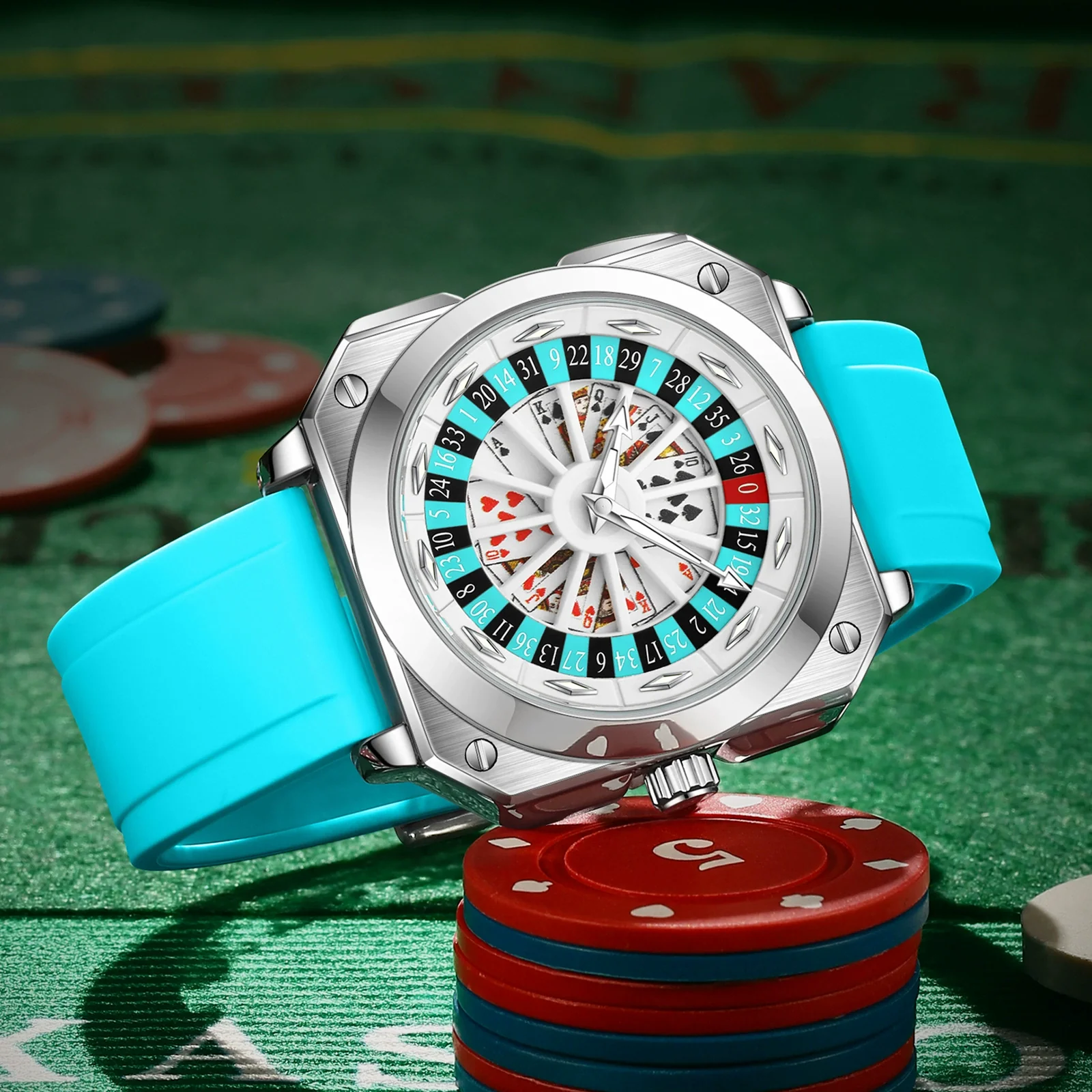 Fashion Men's Wristwatch Alloy Case Plastic Strap Square Dial Mineral Reinforced Glass Mirror Luminous Waterproof Quartz Watch - Image 4
