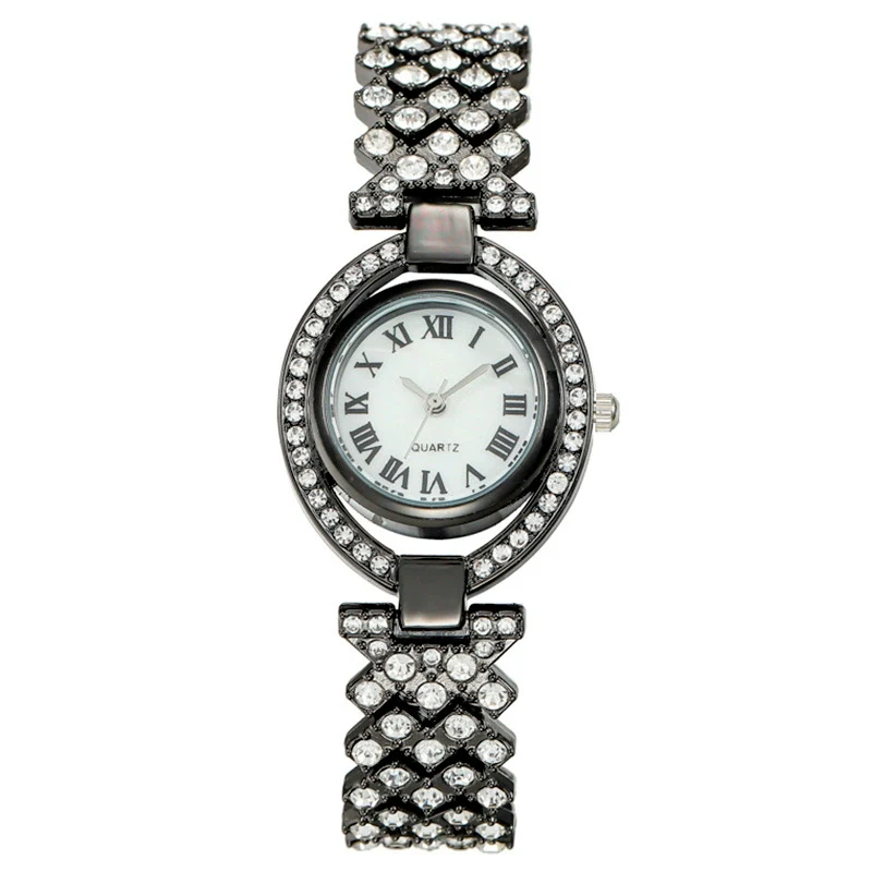 Fashion Metal Women's Diamondencrusted Quartz Watch Bracelet - Image 3
