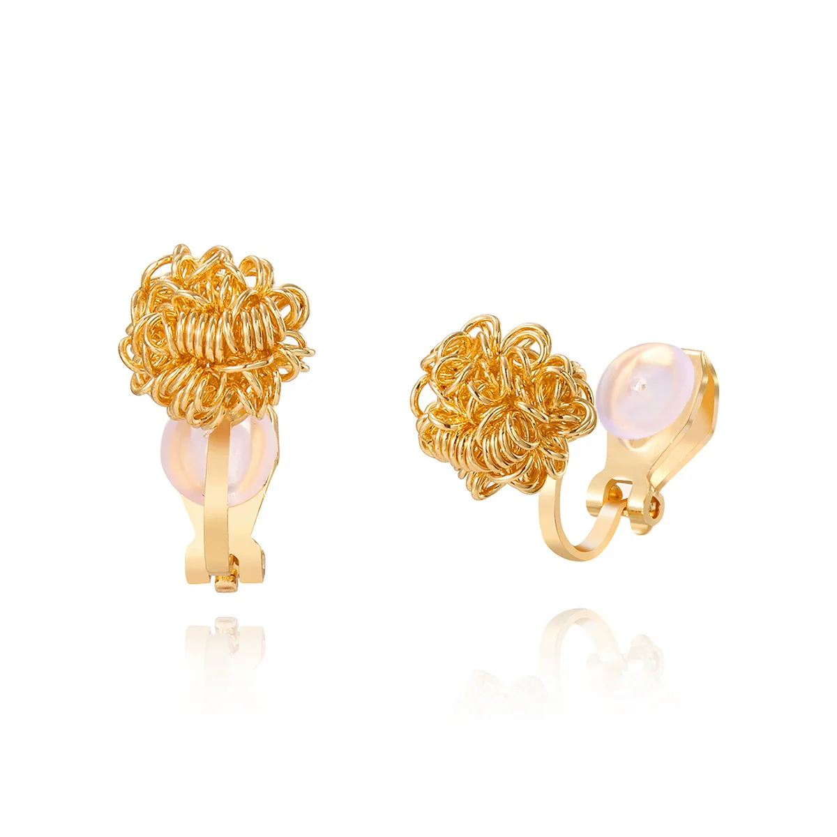 Fashion Metallic Women's Ear Clip Without Ear Holes Copper Geometric Style Set With Diamonds - Image 11