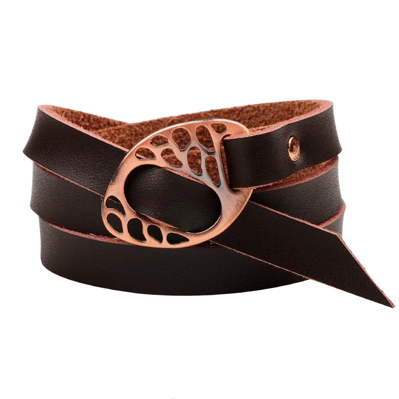 Fashion Multiloop Wrap Unisex Bracelet Leather Alloy With Animals Zodiac Pattern - Image 5