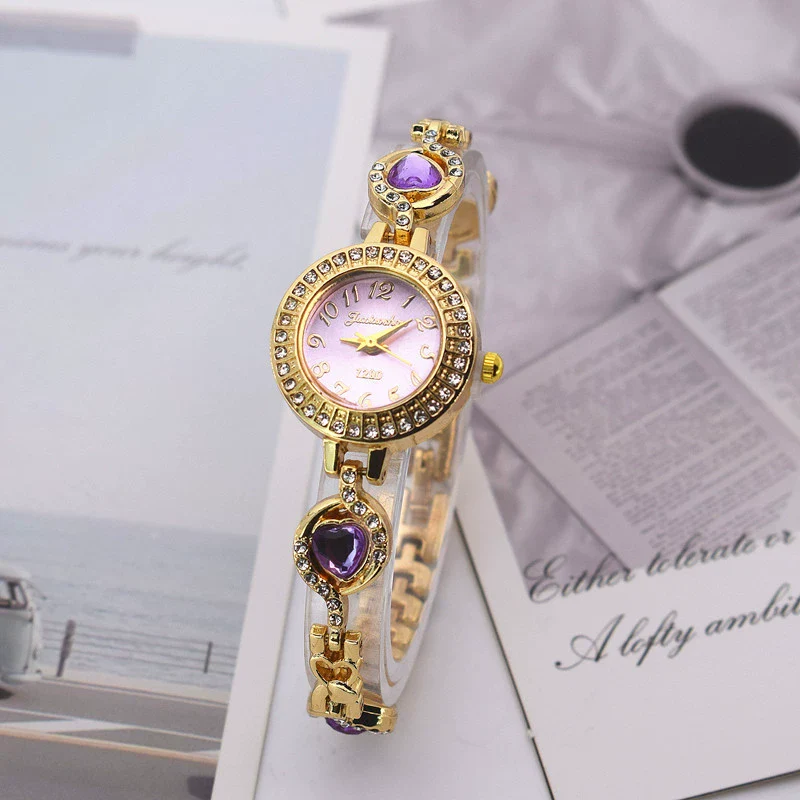 Fashion Round Alloy Women's Bracelet Watch Luxury Niche Ins Style Student Watch - Image 3