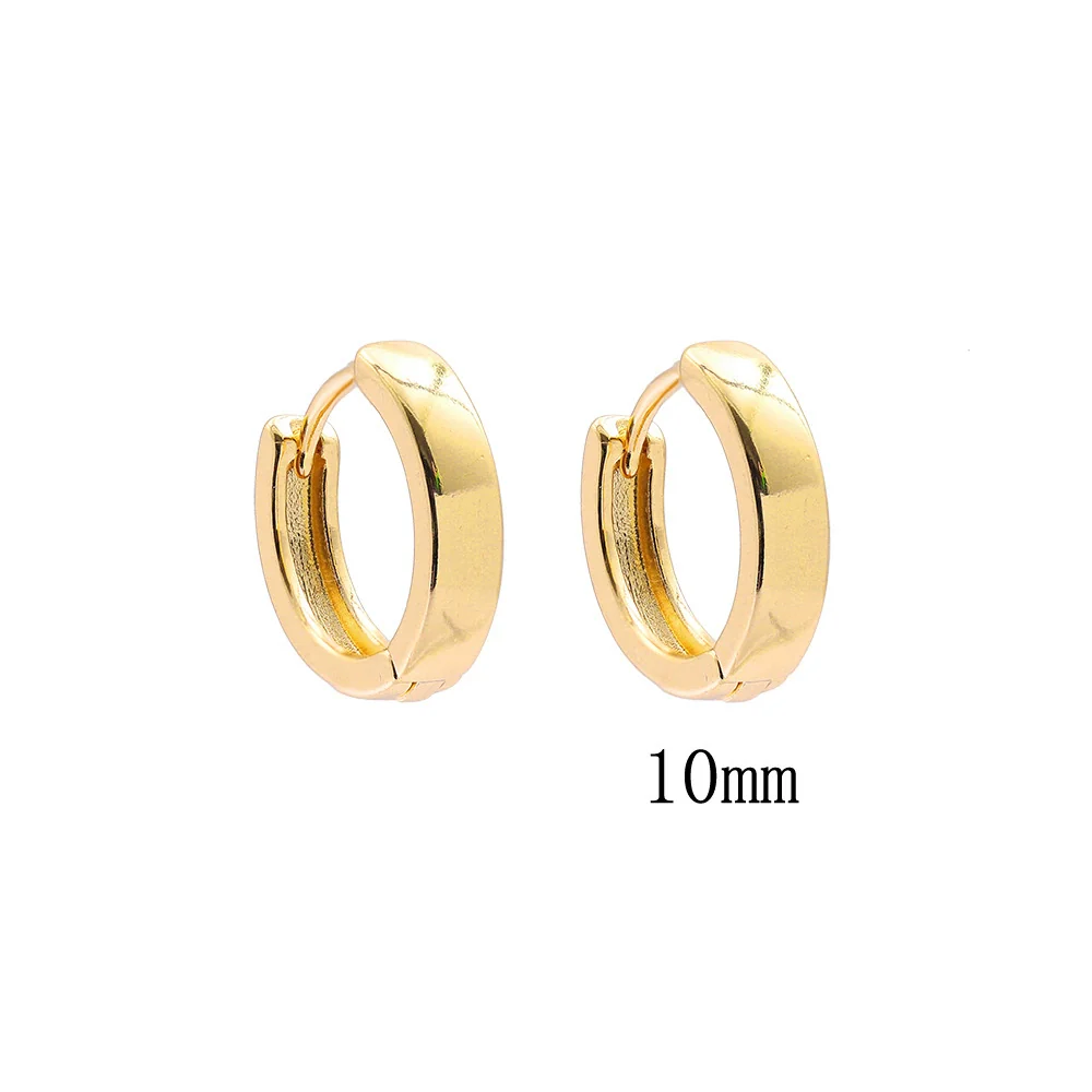 Fashion Simple Geometric Golden Stainless Steel Electroplated Women's Earrings - Image 10
