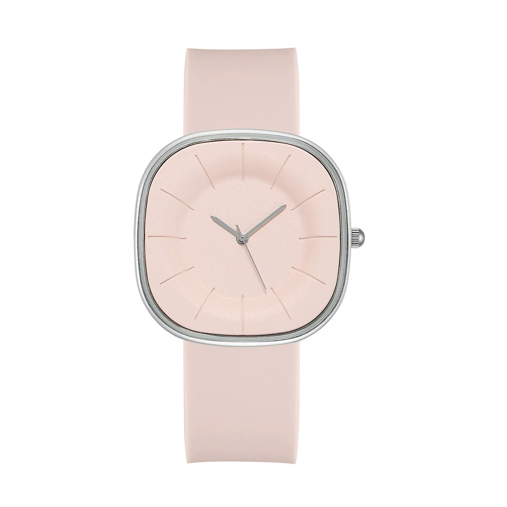 Fashion Simple Square Cartoon Casual Quartz Watch For Women Alloy Case Silicone Strap - Image 11