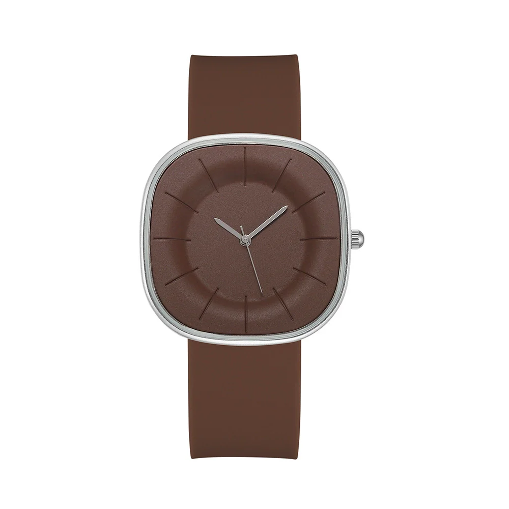 Fashion Simple Square Cartoon Casual Quartz Watch For Women Alloy Case Silicone Strap - Image 12