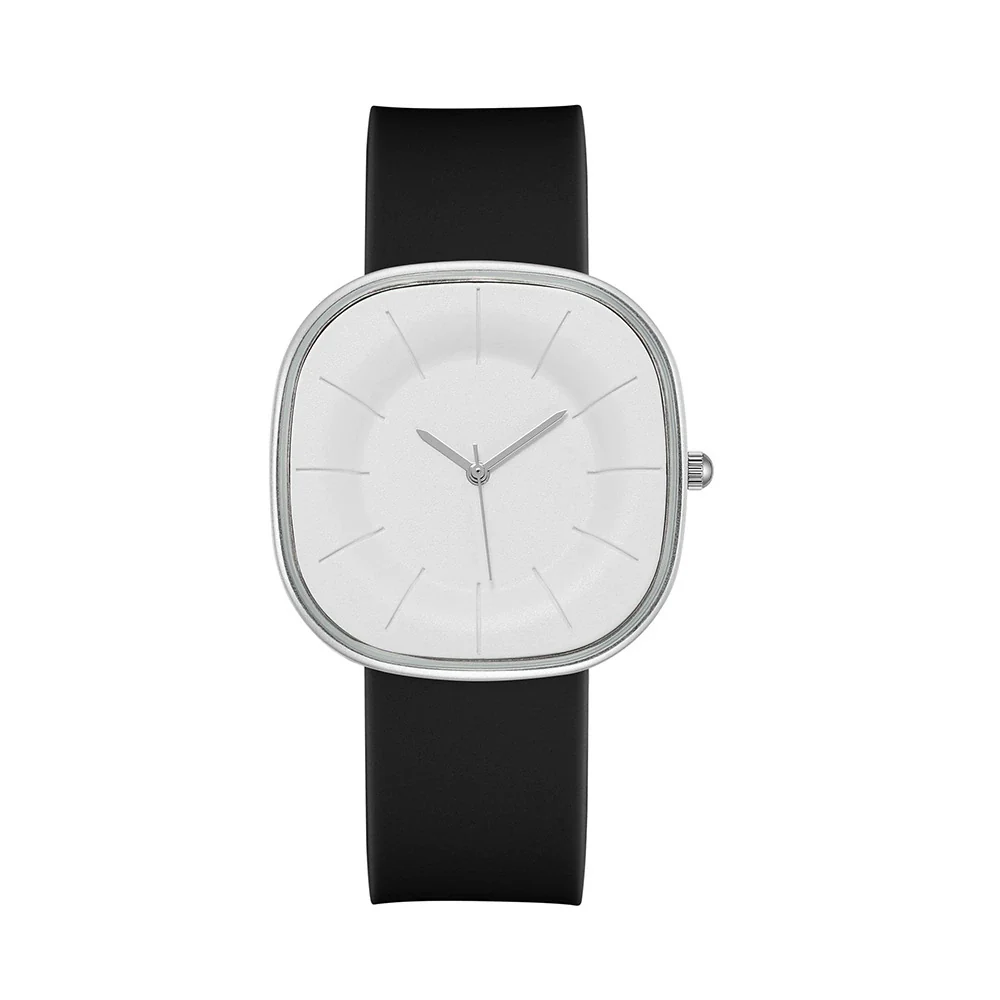Fashion Simple Square Cartoon Casual Quartz Watch For Women Alloy Case Silicone Strap - Image 8