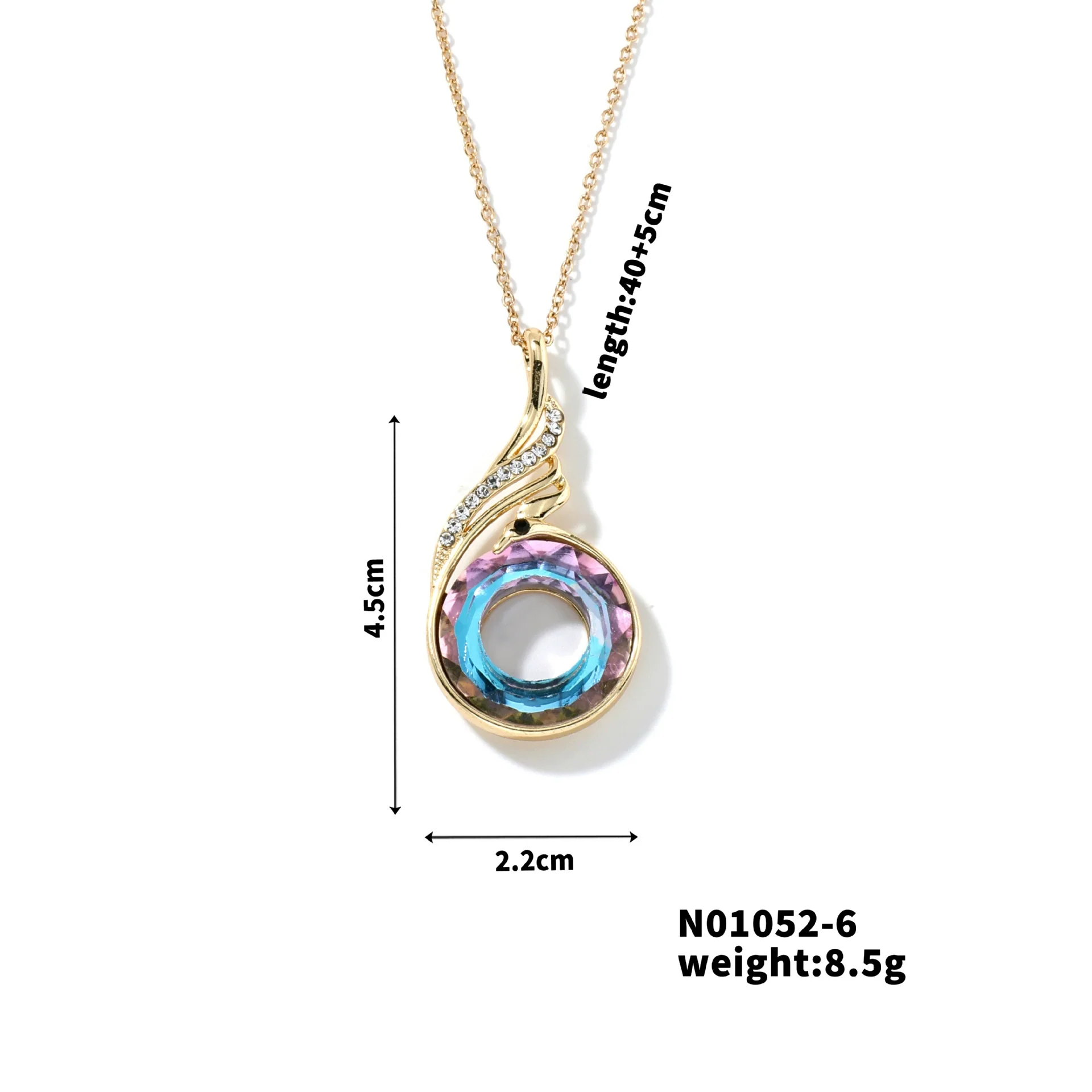 Fashion Simple Women's Stainless Steel And Zircon Necklace With Geometric Style And Electroplating Treatment - Image 11