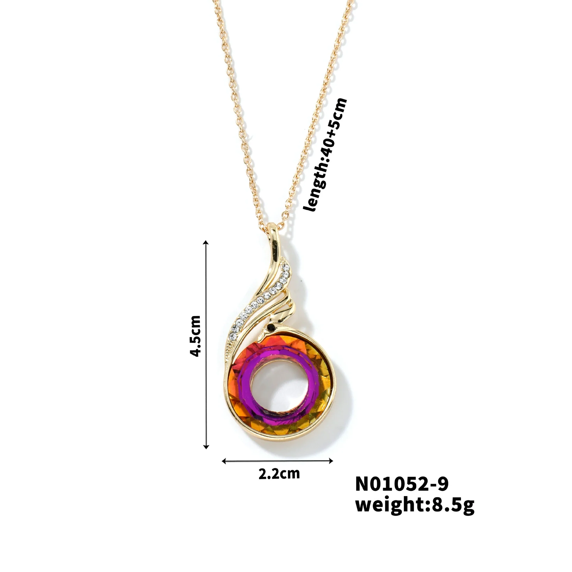Fashion Simple Women's Stainless Steel And Zircon Necklace With Geometric Style And Electroplating Treatment - Image 14