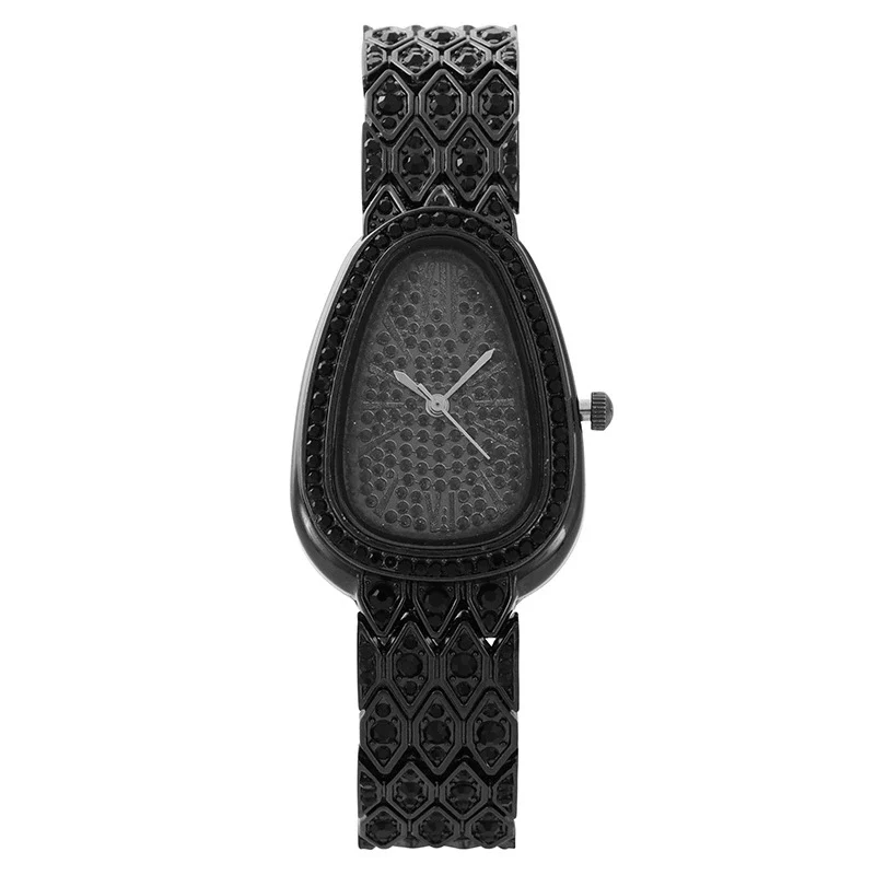 Fashion Snakeshaped Alloy Bracelet Women's Quartz Watch With Mineral Strengthened Glass Mirror And Printed Logo - Image 4