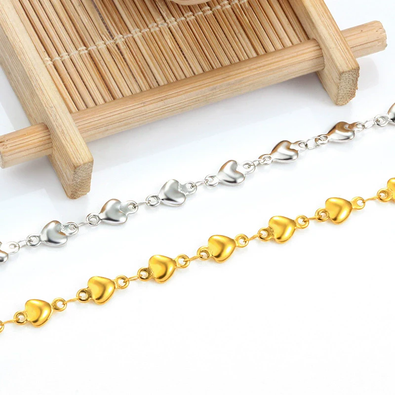 Fashion Stainless Steel Love Chain Jewelry With Heart Pattern And Electroplating Treatment For Men And Women - Image 4