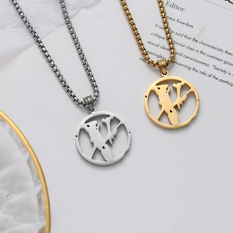 Fashion Titanium Steel Lightning Pendant Necklace For Men And Women - Image 2
