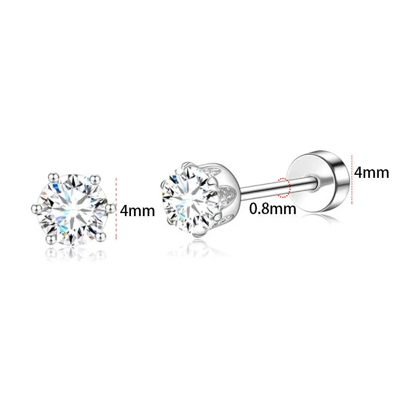 Fashion Unisex Geometric Stainless Steel Earrings With Emerald Set Zircon And Electroplating Design - Image 14