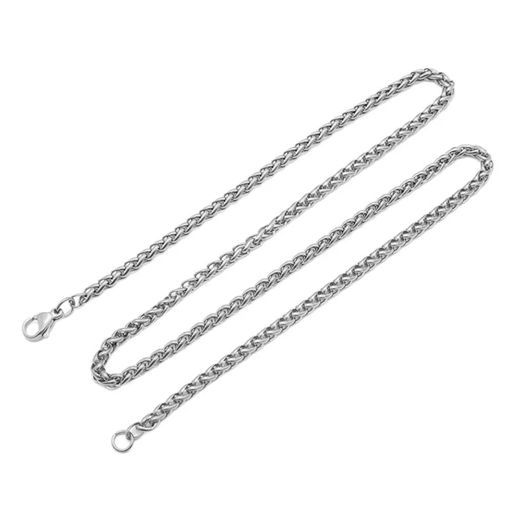 Fashion Unisex Stainless Steel And Titanium Steel Chain Necklace Hip Hop Style Electroplated - Image 5