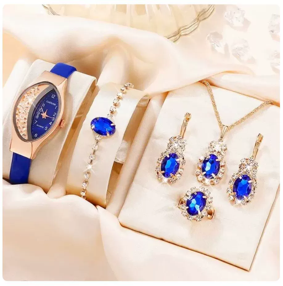 Fashion Watch Jewelry Set Alloy And Stainless Steel Round Dial - Image 10