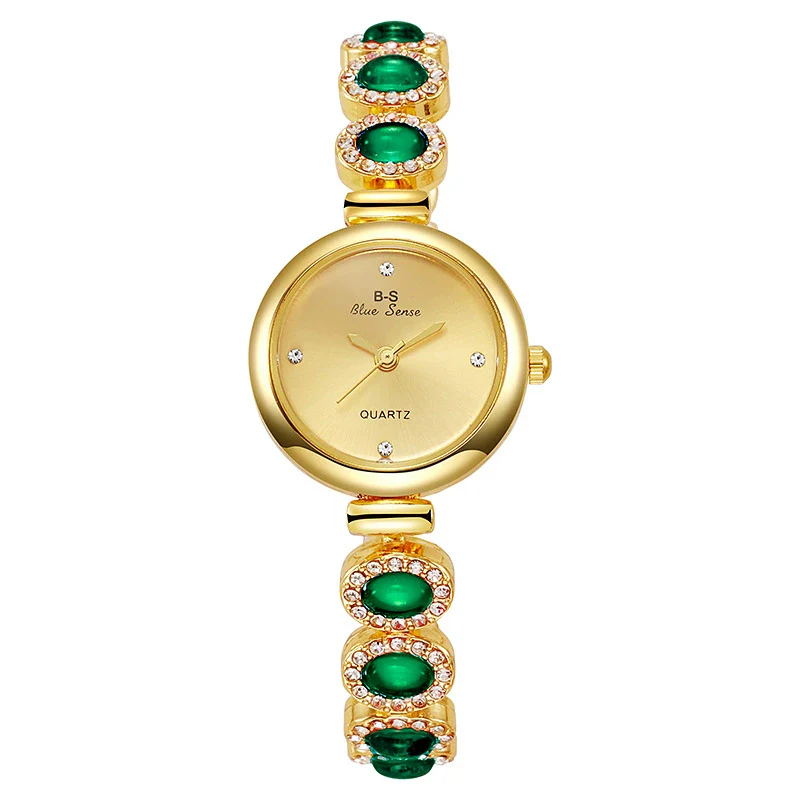 Fashion Women's Alloy Bracelet Watch With Round Dial And Diamond Inlay - Image 10