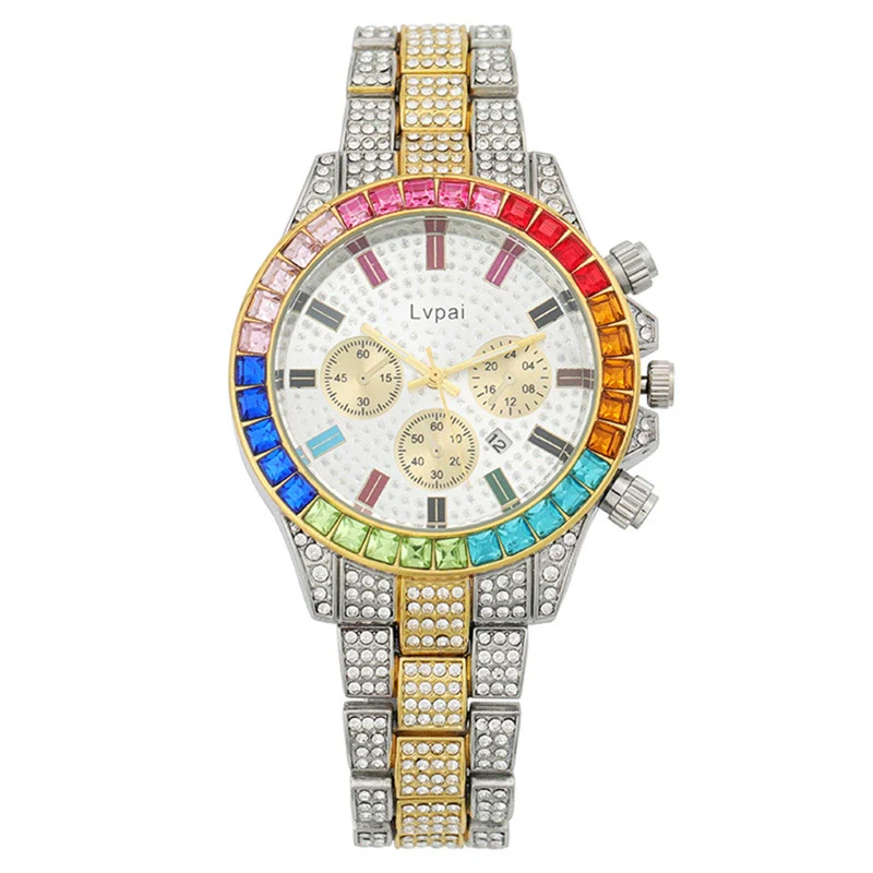 Fashion Women's Alloy Watch With Threeeye Design And Mineral Strengthened Glass Mirror - Image 5