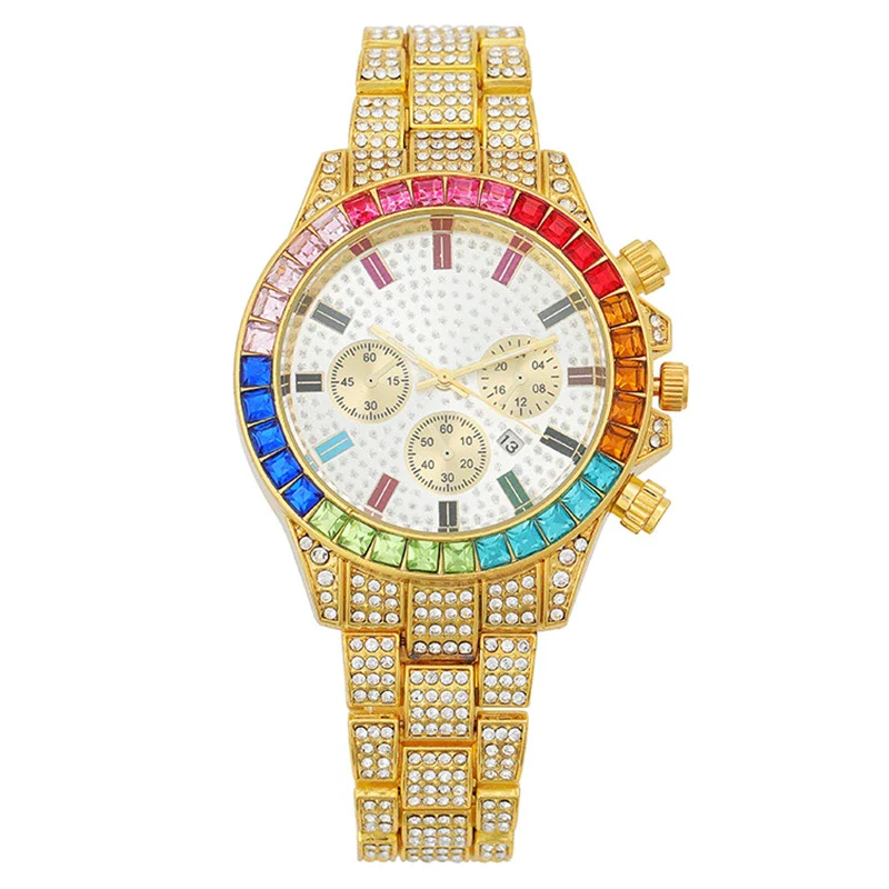 Fashion Women's Alloy Watch With Threeeye Design And Mineral Strengthened Glass Mirror - Image 6