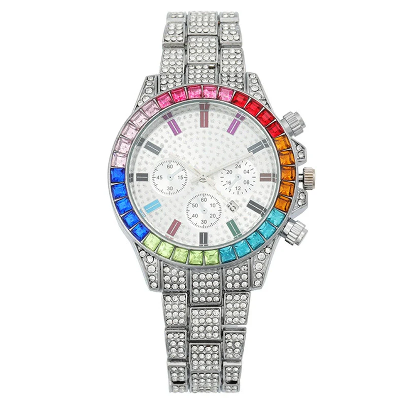 Fashion Women's Alloy Watch With Threeeye Design And Mineral Strengthened Glass Mirror - Image 9