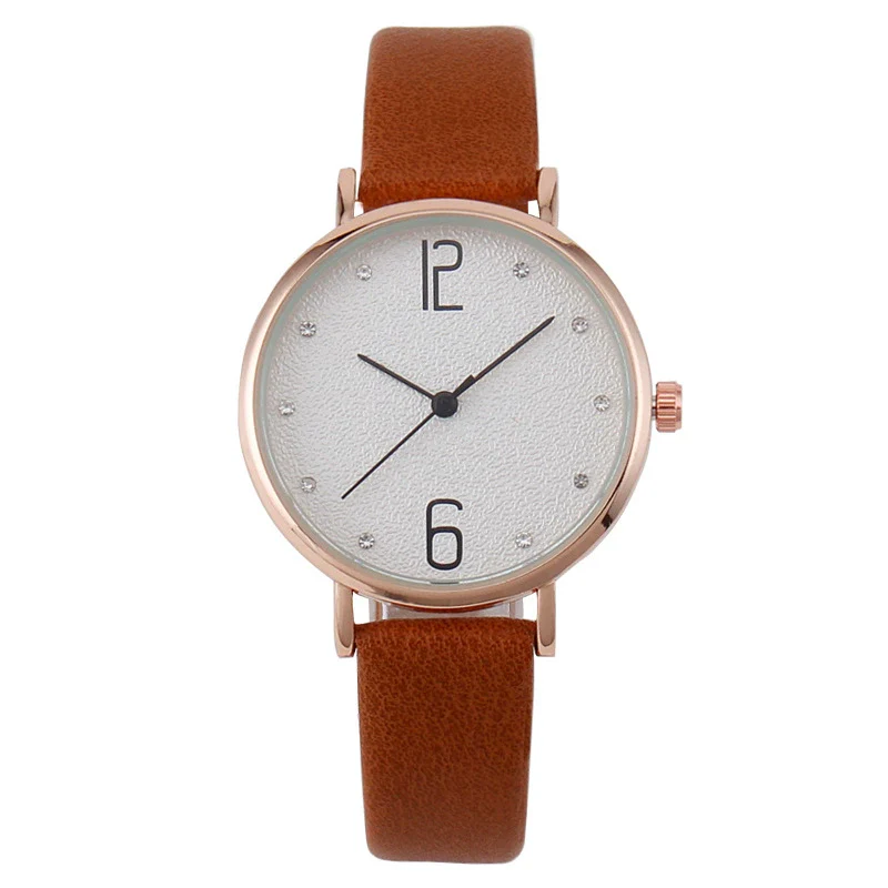 Fashion Women's Metal Case Quartz Watch With Imitation Leather Strap And Round Dial - Image 10