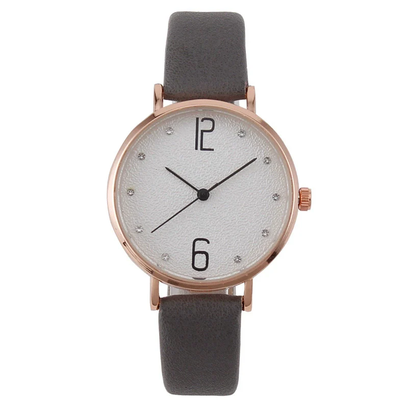 Fashion Women's Metal Case Quartz Watch With Imitation Leather Strap And Round Dial - Image 11