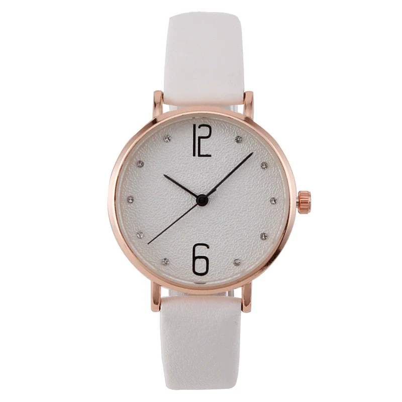 Fashion Women's Metal Case Quartz Watch With Imitation Leather Strap And Round Dial - Image 6
