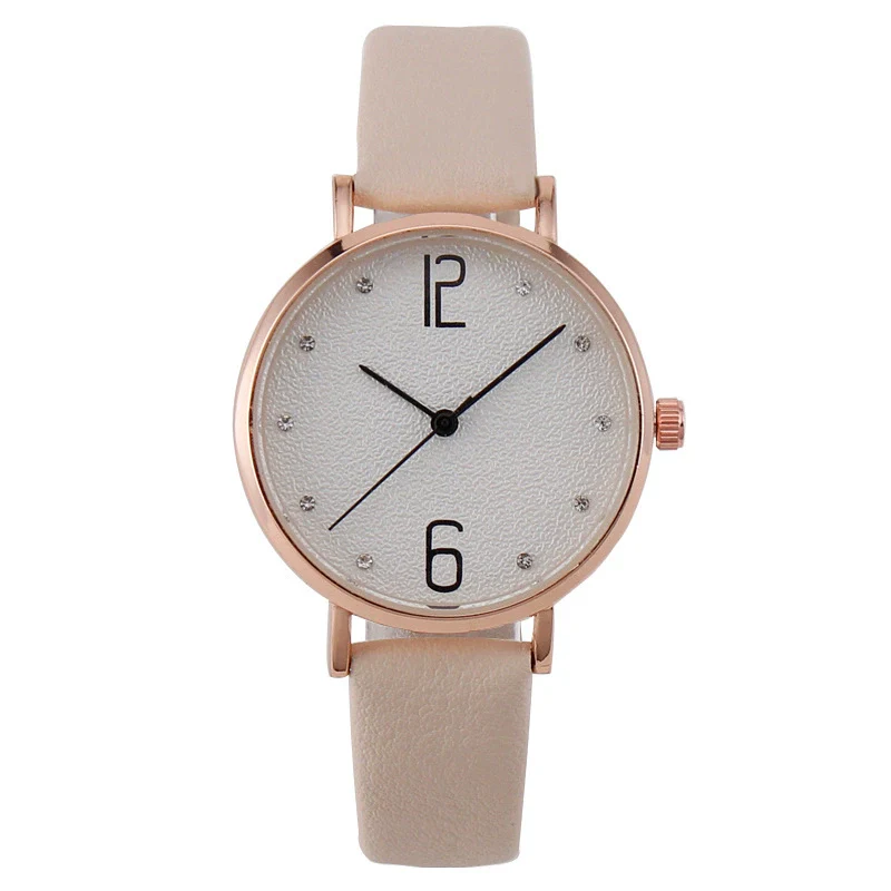Fashion Women's Metal Case Quartz Watch With Imitation Leather Strap And Round Dial - Image 8
