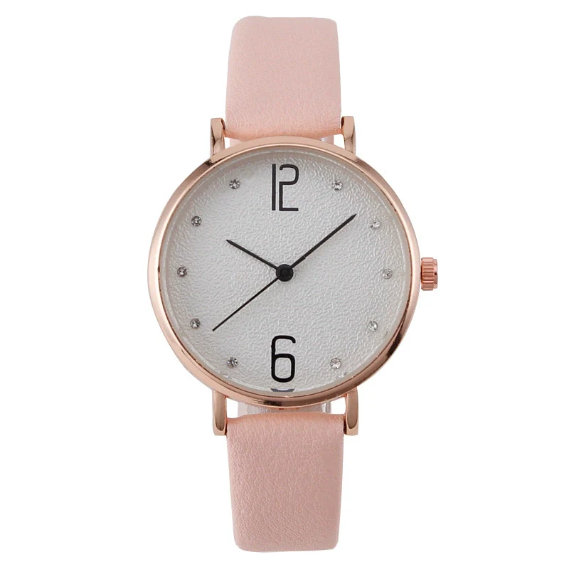 Fashion Women's Metal Case Quartz Watch With Imitation Leather Strap And Round Dial - Image 9