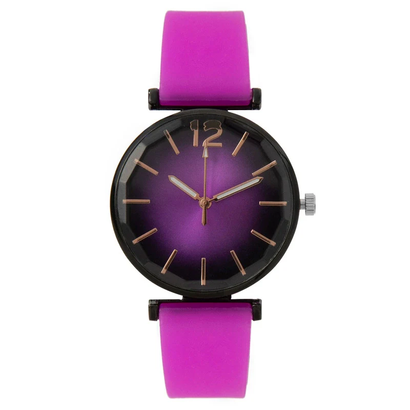 Fashion Women's Quartz Watch Alloy Case Imitation Leather Strap Stainless Steel Buckle Round Dial - Image 10