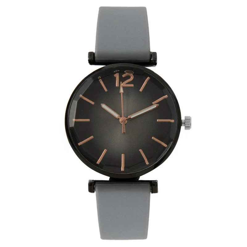 Fashion Women's Quartz Watch Alloy Case Imitation Leather Strap Stainless Steel Buckle Round Dial - Image 8