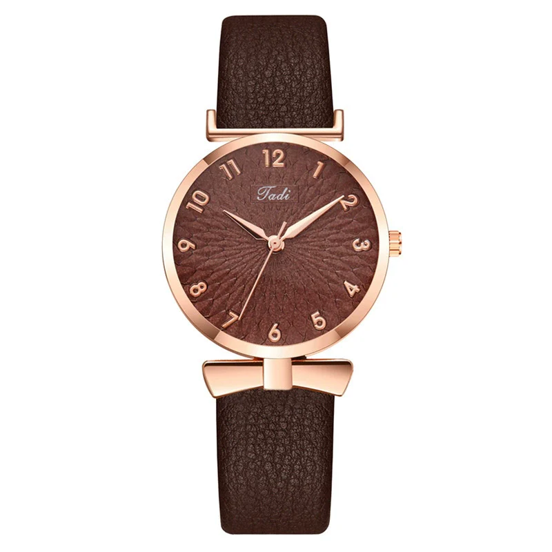 Fashion Women's Quartz Watch With Alloy Case Imitation Leather Strap And Round Dial - Image 12