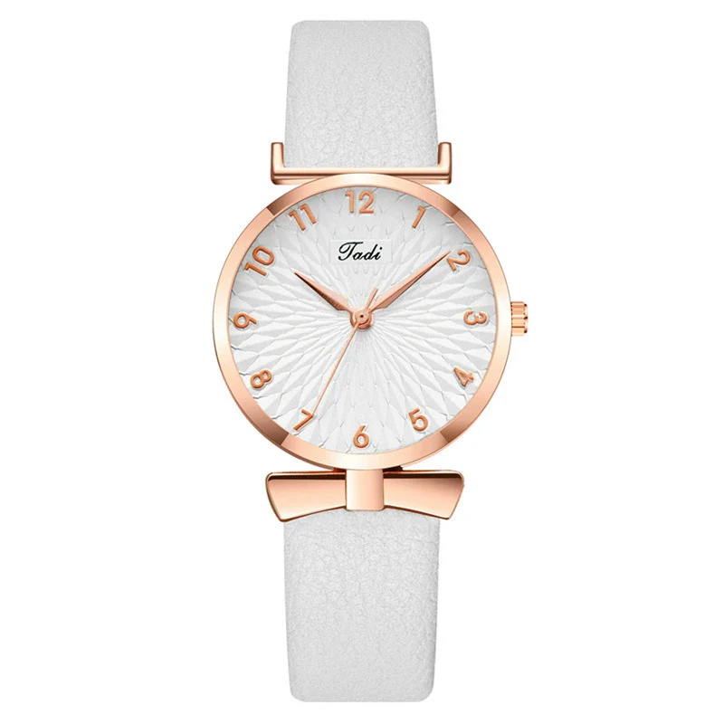 Fashion Women's Quartz Watch With Alloy Case Imitation Leather Strap And Round Dial - Image 3