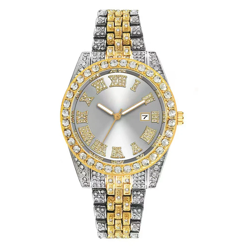 Fashion Women's Quartz Watch With Roman Scale Calendar Round Dial Alloy Case Steel Strip Strap Stainless Steel Buckle - Image 5