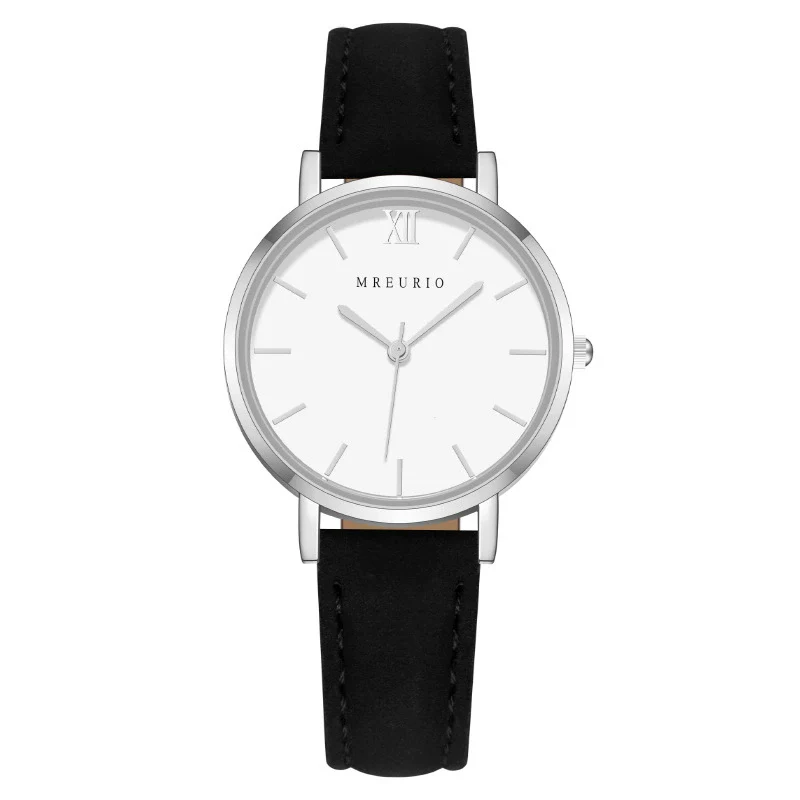 Fashion Women's Watch With Roman Pattern Leather Strap Metal Case And Round Dial - Image 11