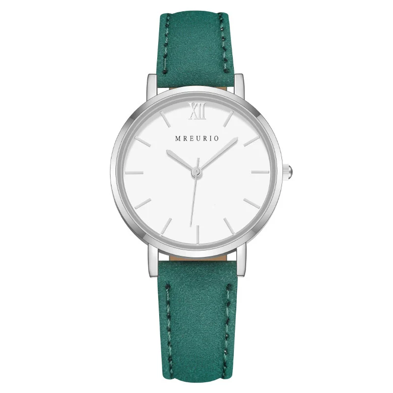 Fashion Women's Watch With Roman Pattern Leather Strap Metal Case And Round Dial - Image 13