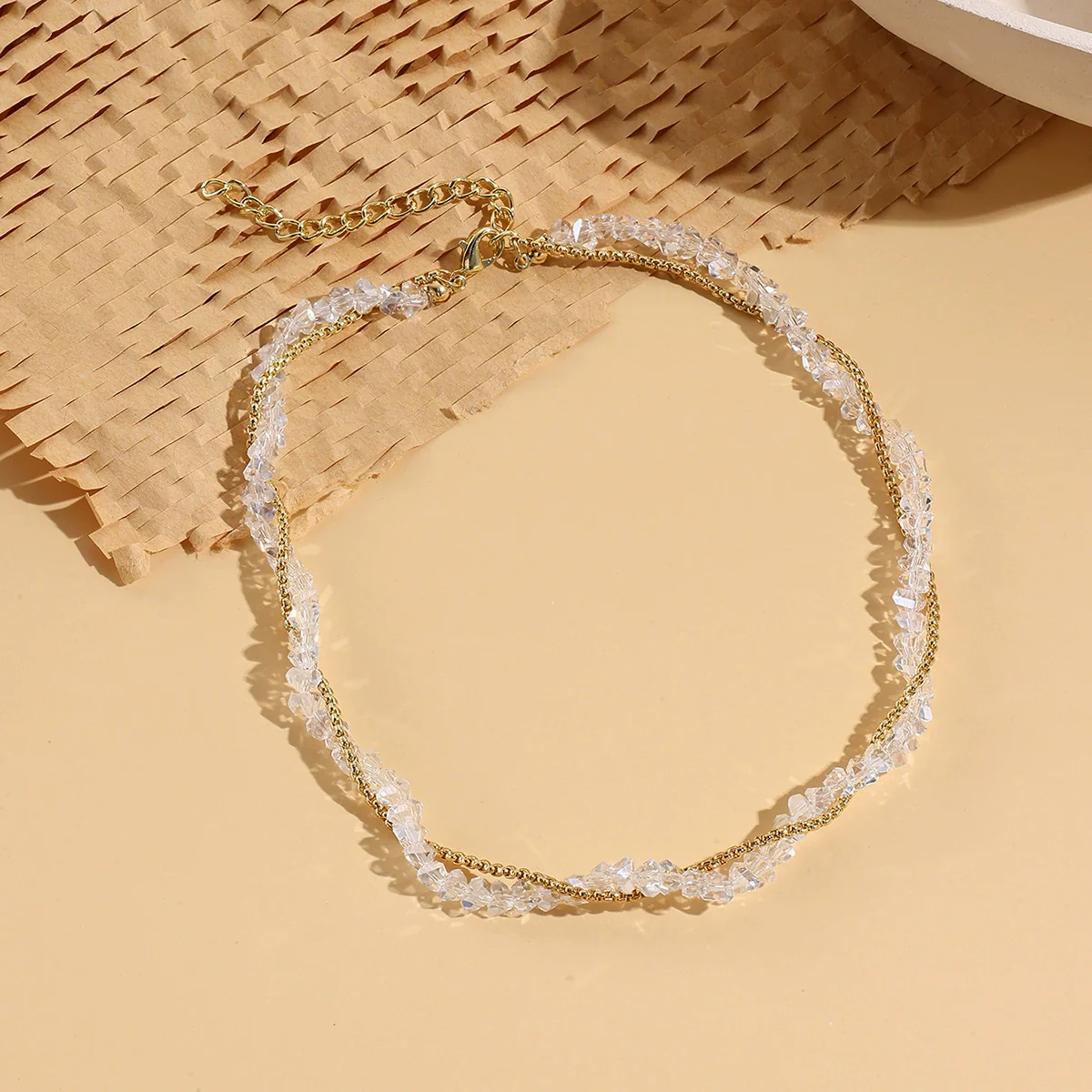 Fashionable Colorful Conch And Starfish Beaded Necklace And Bracelet Set With Imitation Pearls Porcelain Pendant Sea Life Pattern Electroplating For Women - Image 18