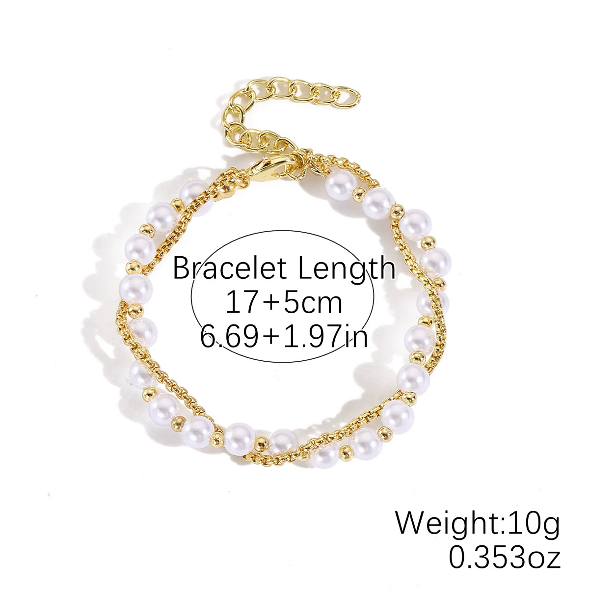 Fashionable Colorful Conch And Starfish Beaded Necklace And Bracelet Set With Imitation Pearls Porcelain Pendant Sea Life Pattern Electroplating For Women - Image 22