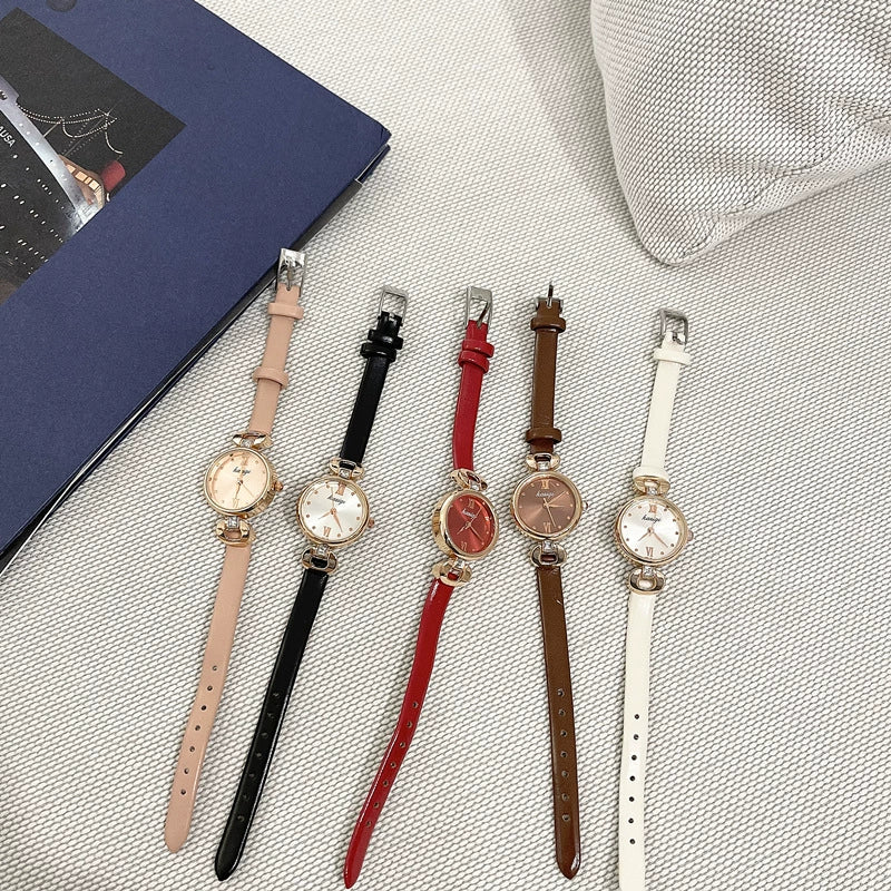Fashionable Elegant Women's Alloy Quartz Watch With Round Dial And Pin Buckle - Image 5